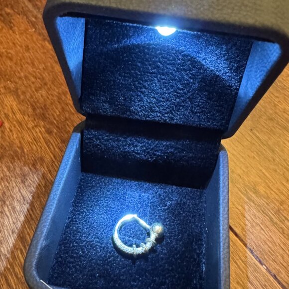 Rainbow K Punk Nano Earring White Gold - Picture 9 of 9